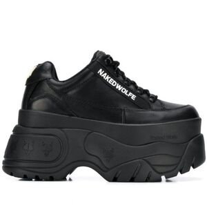 Naked Wolfe Black Platform Sneakers 37